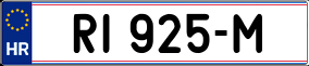 Trailer License Plate